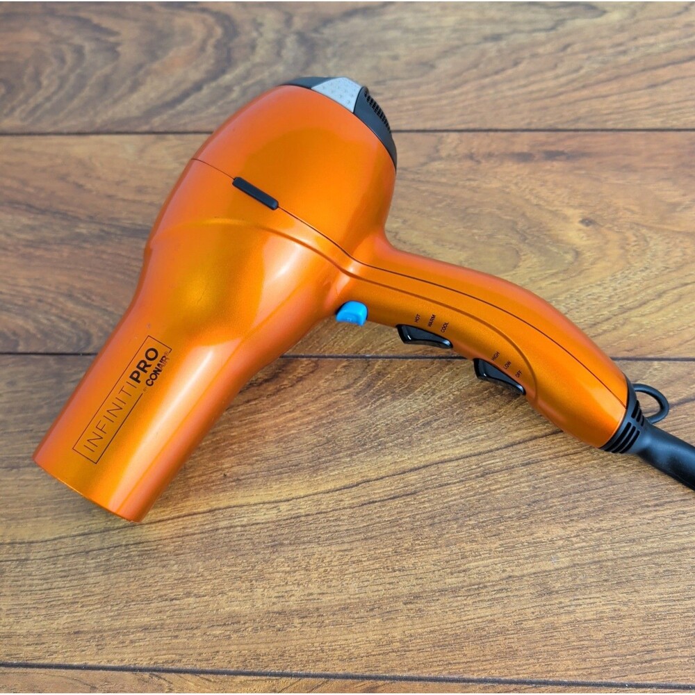 Metallic Orange CONAIR Hair Dryer Infiniti Pro Conair Hair Dryer Hot Warm Cool
